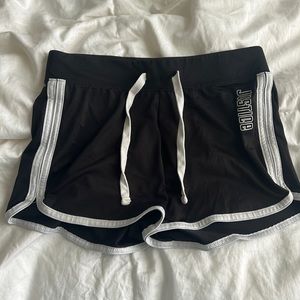 black stretchy lightweight active wear shorts from justice